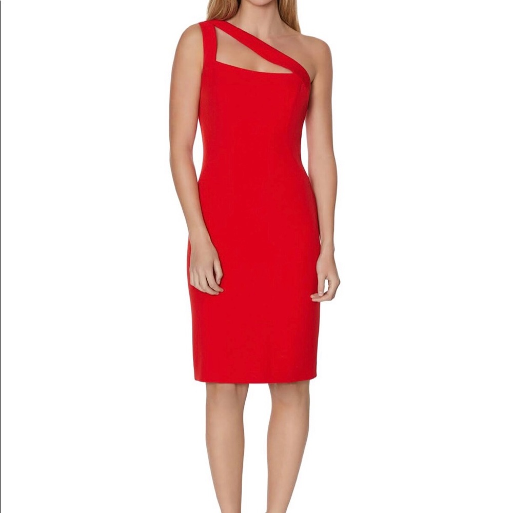 Laundry by Shelli Segal One-Shoulder Sheath Dress